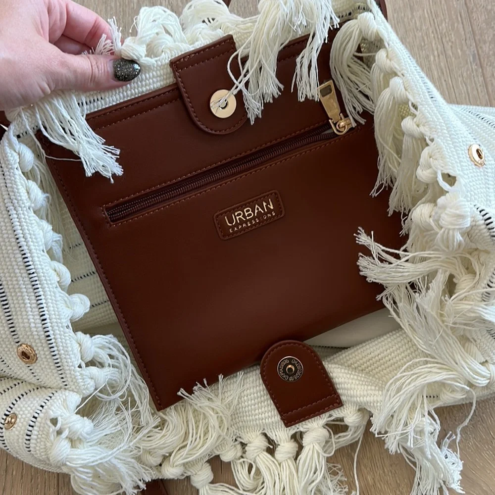 Urban Expressions Cammie Fringe Tassel Tote